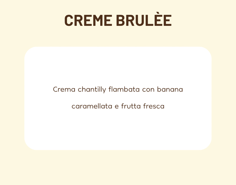 Creme Brulee scheda