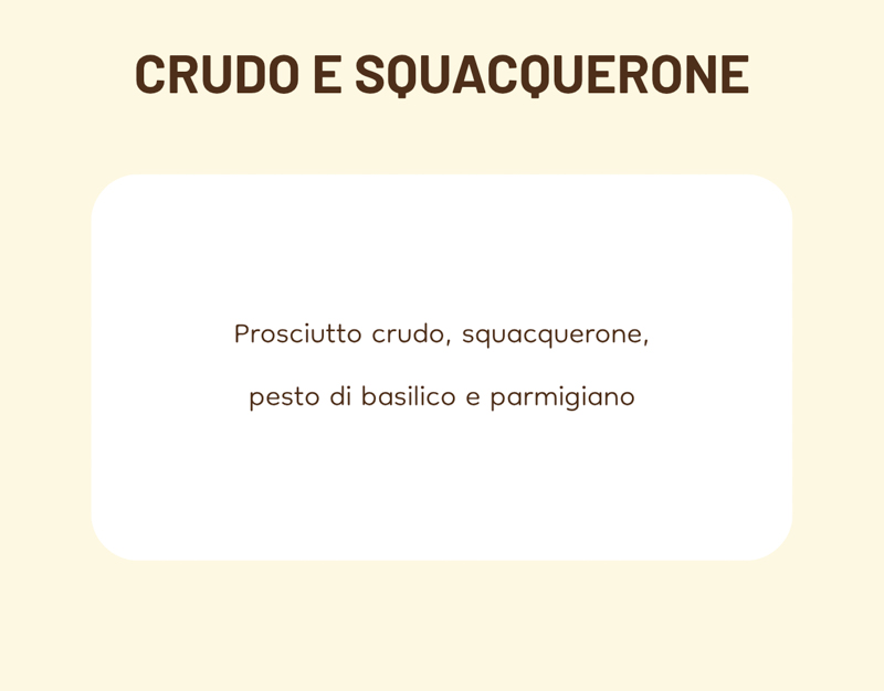 Crudo e squacquerone scheda
