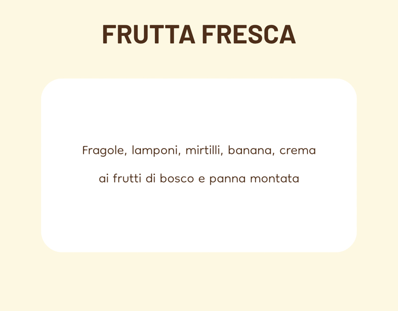 Frutta fresca scheda