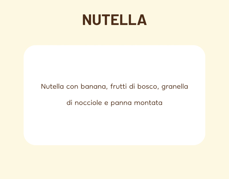 Nutella scheda
