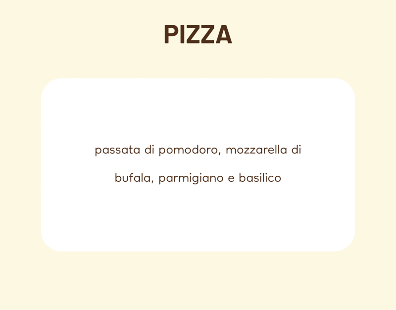 Pizza scheda