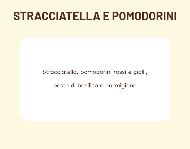 Stracciatella e pomodorini scheda