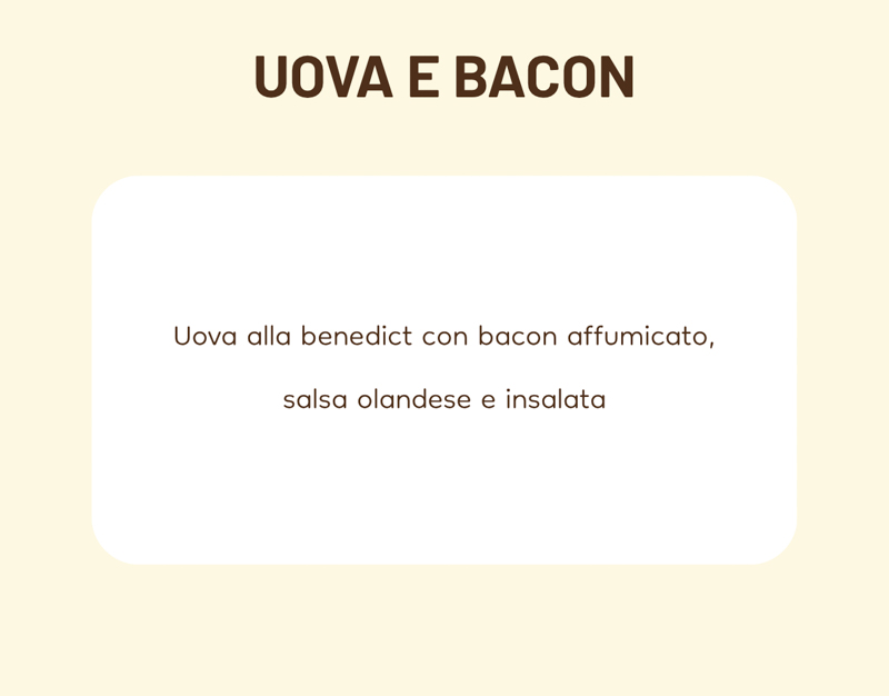 Uova e bacon