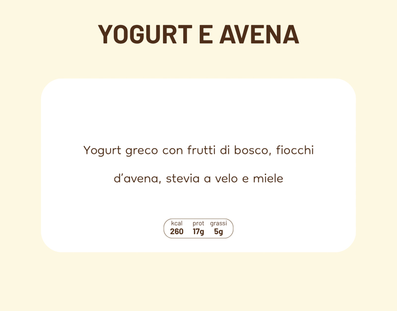 Yogurt avena scheda
